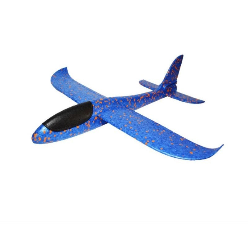 Avion Planor, Zbor Stabil Si Distanta Mare, Polistiren Flexibil, 47 cm, Albastru