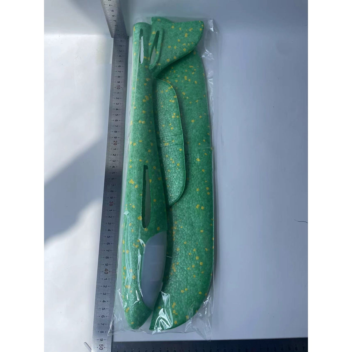 Avion Planor Cu Lumini, Zbor Stabil Si Rezistent, Polistiren, 47 cm, Verde