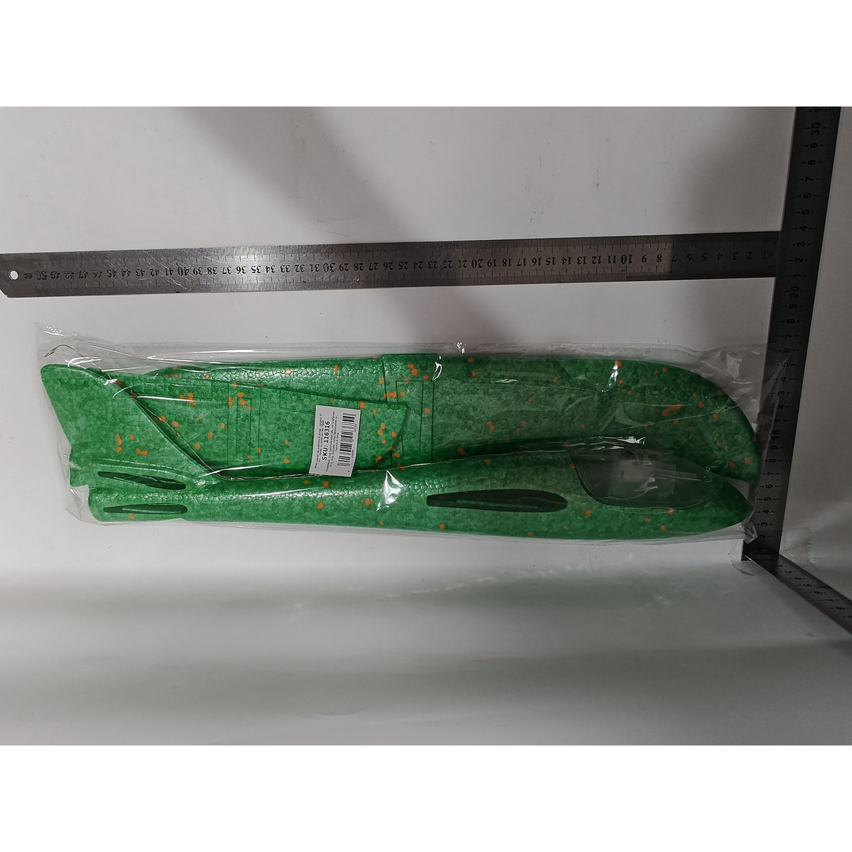 Avion Planor, Zbor Stabil Cu Lumini, Polistiren EPP, 47 cm, Verde
