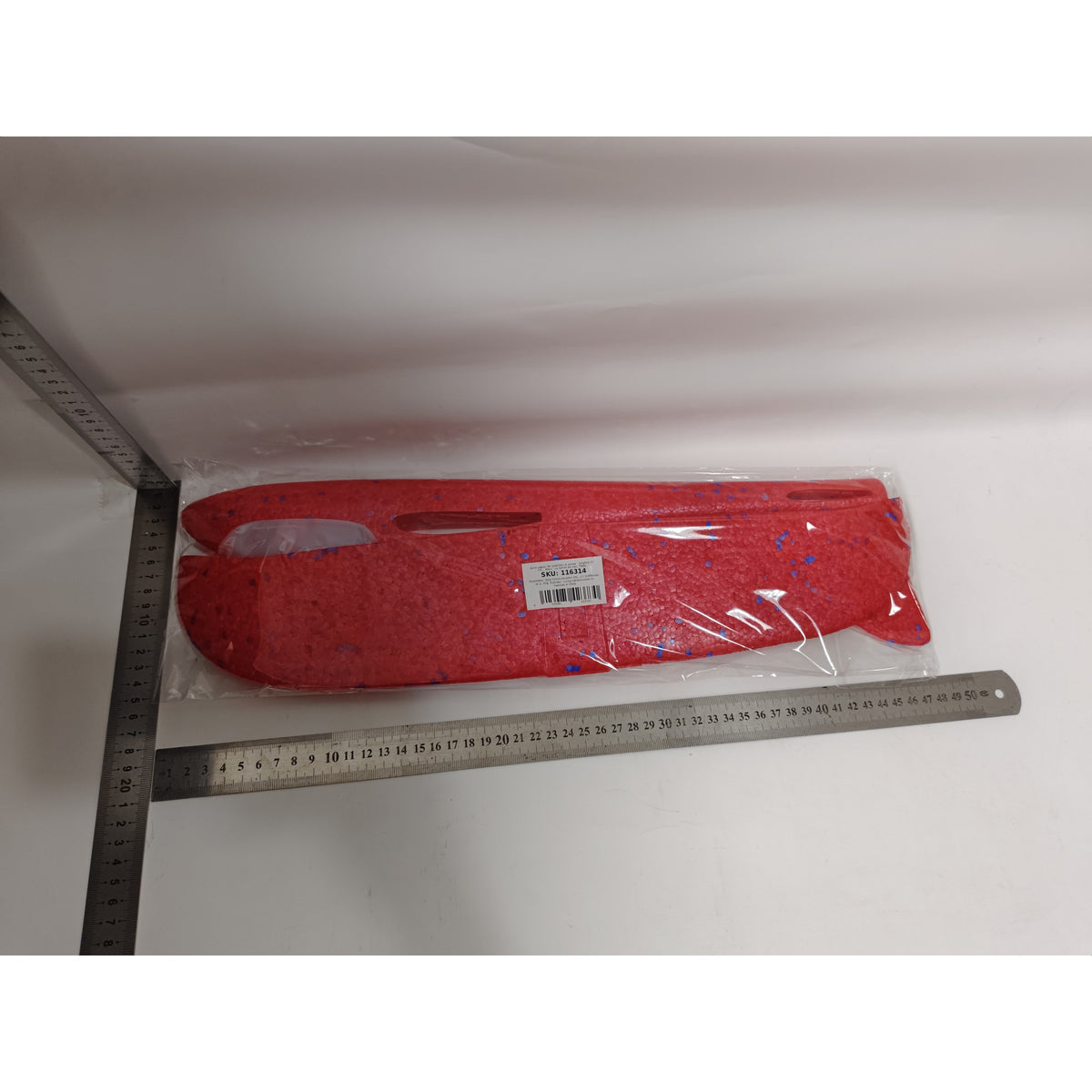 Avion Planor Cu Lumini, Design Flexibil Si Rezistent, Polistiren, 47 cm, Rosu