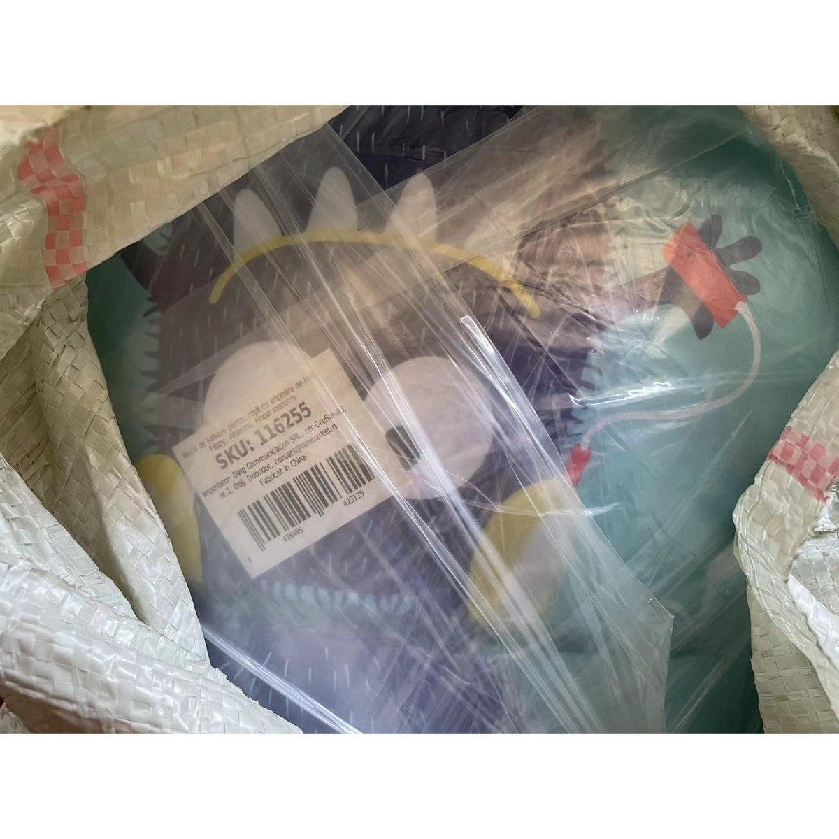 Vesta De Salvare Pentru Copii Cu Aripioare De Inot Si Centura Ajustabila, Material PVC Rezistent, Potrivita Pentru Varsta 2-7 Ani, Albastru Cu Model Monstru