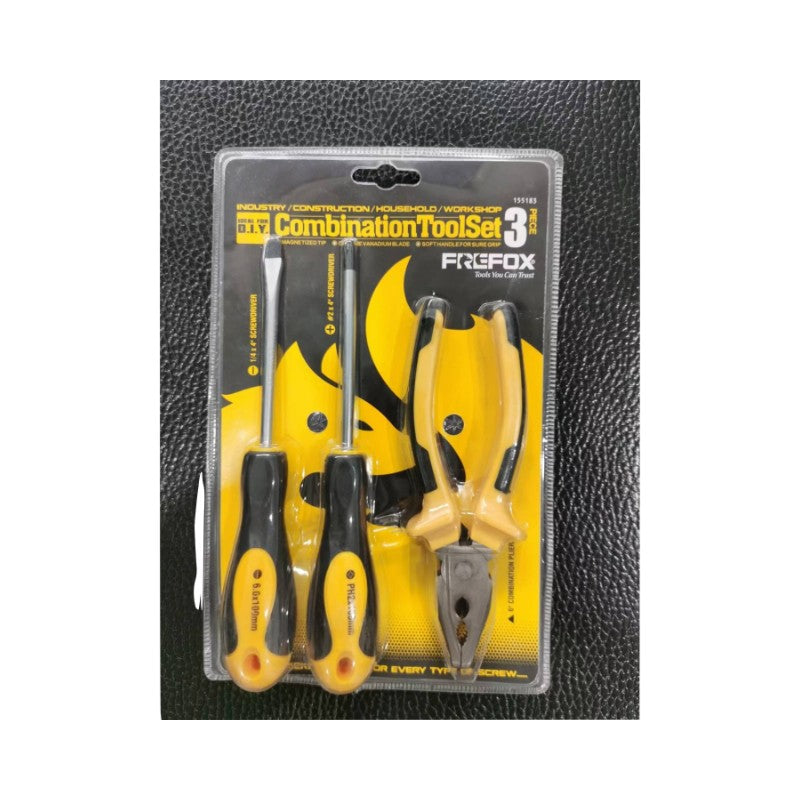Set de Unelte de Mana cu Patent si 2 Surubelnite cu Varf Magnetic, Otel, 160 mm si 100 mm, 3 Piese