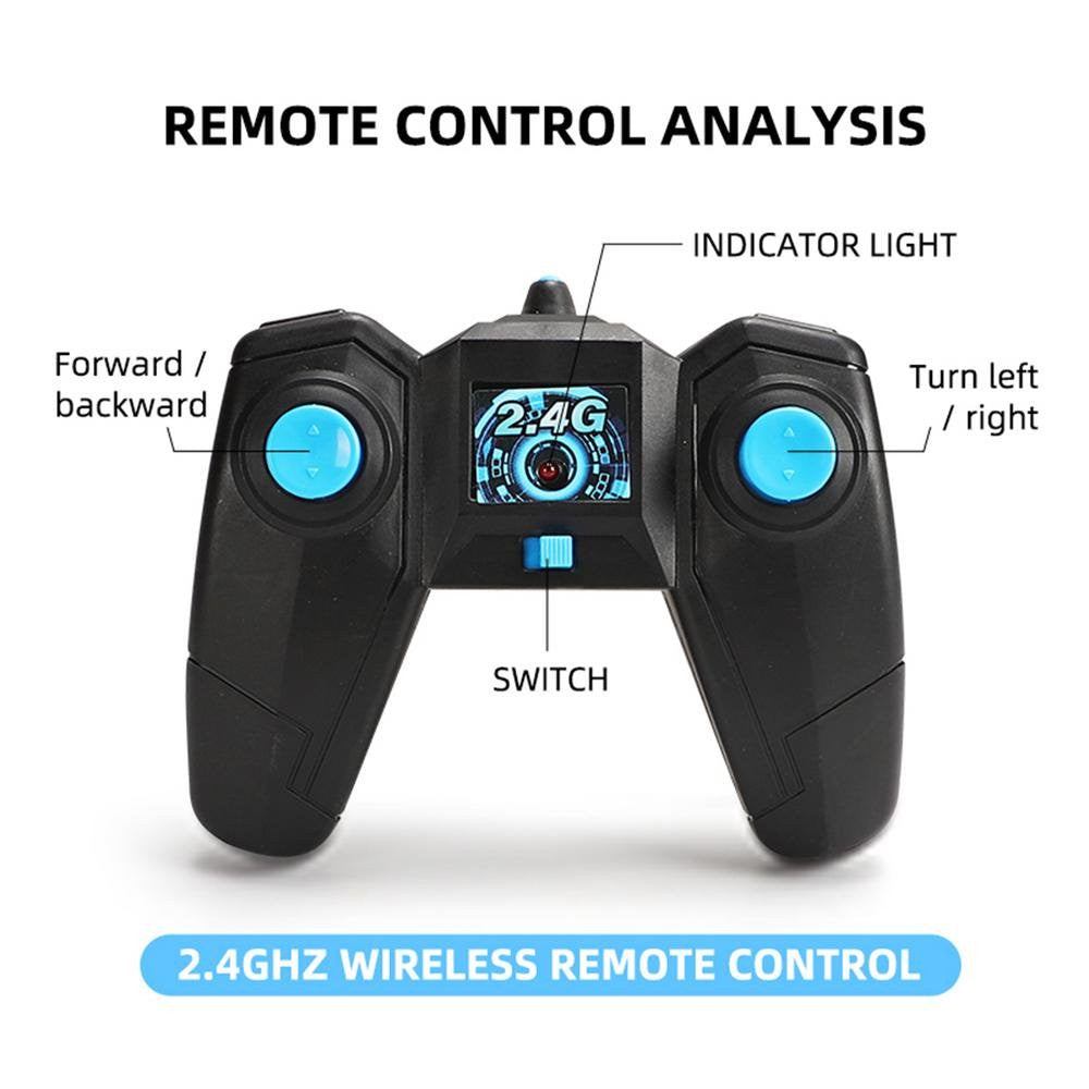 Masina cu Telecomanda Amfibie Off-Road, Masinuta de Cascadorii Impermeabila pe Apa si Teren, Rotire 360 Grade, Control 2.4 GHz, Acumulator Reincarcabil, Material ABS, Alb, Varsta 8 Ani+