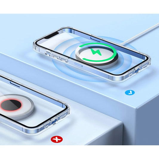 Inel Magnetic Universal Compatibil MagSafe, Autocolant pentru Incarcare Wireless si Suport Auto, Magneți Puternici Incorporati, Material PC, Grosime 1.6 mm, pentru iPhone 12/13/14 si Android, Negru