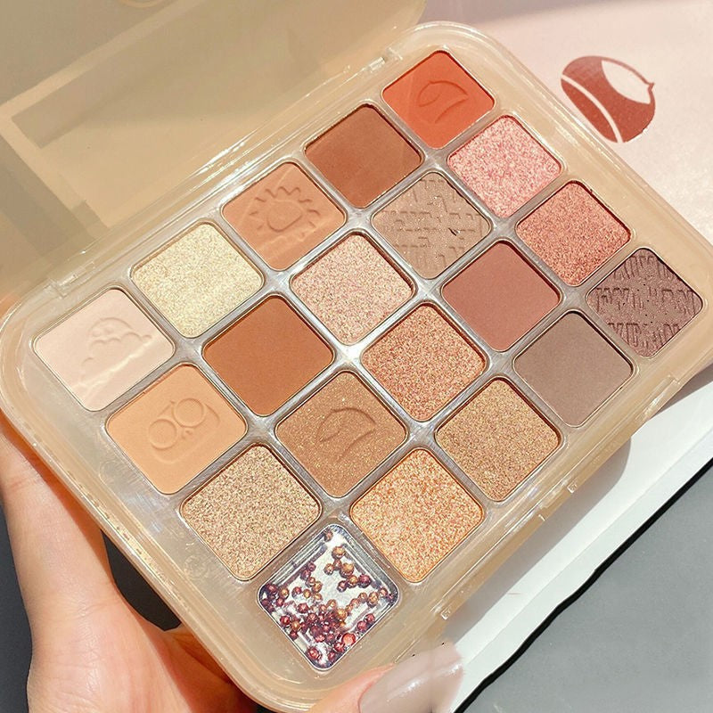 Daisy Dear, Paleta Machiaj cu 20 Culori Pigmentate, Farduri de Pleoape Mate, Metalice si Sidefate, Textura Fina, Multicolor