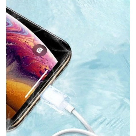 WUW Cablu De Date Si Incarcare Rapida, USB Type-C La Lightning, Power Delivery 20W, Conectori Nichelati, Cupru, 1 m, Alb, X181
