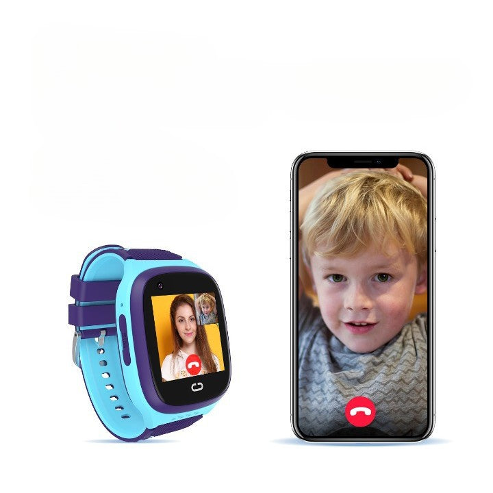 Ceas Smartwatch Pentru Copii LT31E-4G, Localizare GPS si WiFi, Apel Video, Functie Telefon, Buton SOS, Rezistent la Apa IP67, Albastru
