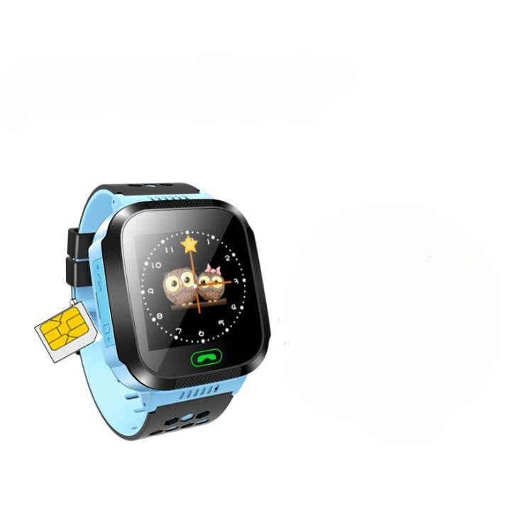 Ceas Smartwatch Pentru Copii Q528, Functie Telefon, Localizare LBS si GPS, Buton SOS, Monitorizare Spion, Camera Foto, Lanterna, Touchscreen Color, Albastru