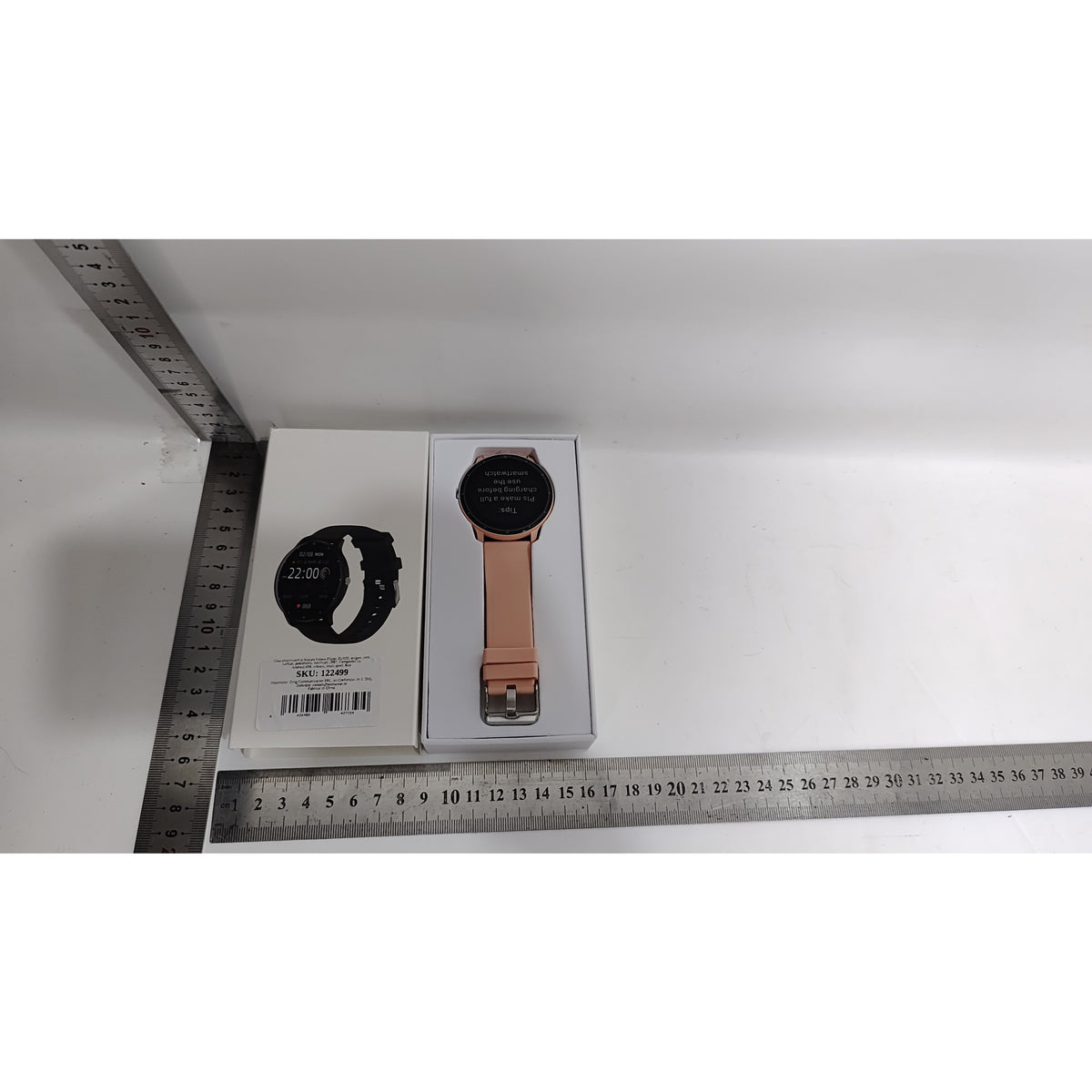 Fippy Ceas Smartwatch si Bratara Fitness ZL02D, Monitorizare Ritm Cardiac si Oxigen, Notificari Apel, Ecran Touch HD 1.28 Inch, IP67, Bluetooth 5.0, Curea Silicon, Compatibil Android si iOS, Roz