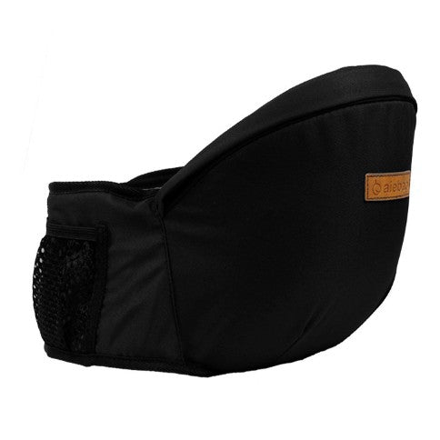 Port-Bebe Ergonomic cu Scaunel Detasabil, Marsupiu Ajustabil 3 Pozitii, Bumbac Respirabil, pentru Copii 0-3 Ani, Sarcina Maxima 20 kg, 25 x 22 x 18 cm, Negru