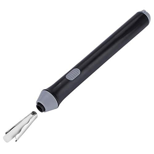 Radiera Electrica pentru Schite si Arta, Guma de Sters cu 2 Grosimi 3 mm si 5 mm, Design Ergonomic, Material ABS, 20 Rezerve Incluse, Alimentare 2 Baterii AA, Negru