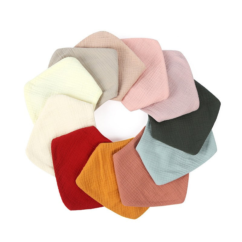 Baveta Triunghiulara pentru Bebelusi, Esarfa Protectie Rezistenta la Apa, Bumbac 100% Respirabil, Inchidere cu Capse Reglabile, 0-12 Luni, 33x32 cm, Alb