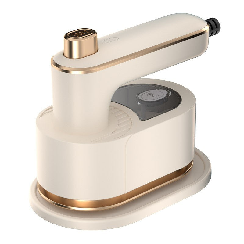 Mini Fier de Calcat Portabil cu Abur, Pliabil pentru Calatorii, Talpa Ceramica din Titan, Incalzire Rapida 30s, Rezervor 50 ml, 40W, Alb