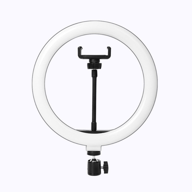 Lampa LED Circulara Ring Light, Trepied Metalic Extensibil 210 cm, Telecomanda, 3 Moduri Lumina, USB, Diametru 26 cm, Negru