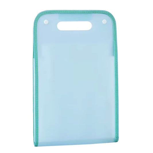 Suport Vertical pentru Documente A4, Organizator Portabil cu Maner, Polipropilena, 37x24.3 cm, Albastru
