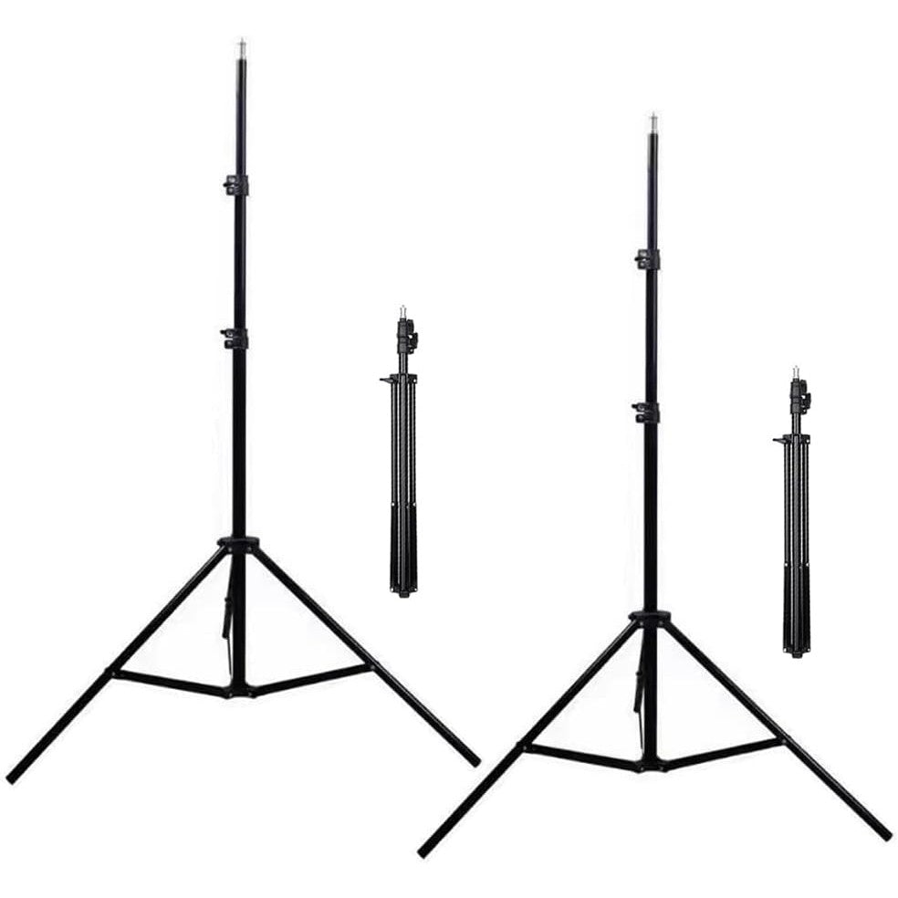Trepied Universal Extensibil, Stativ Foto Video si Lumini LED, Constructie Metalica, Inaltime Maxima 210 cm, Negru