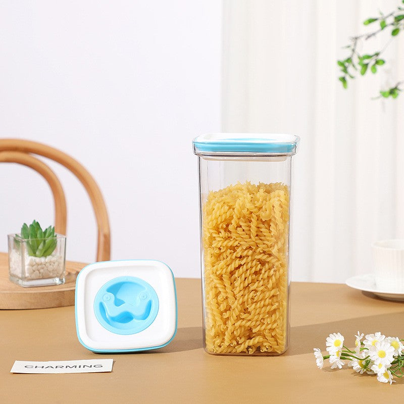 Set 5 Cutii de Depozitare pentru Bucatarie, Recipiente Alimentare Ermetice cu Capac si Garnitura Silicon, Stivuibile, Transparent, Set 2x600ml, 2x1.3L, 1x2L