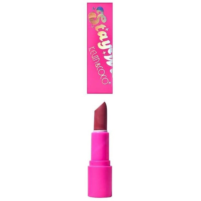 Kevin & Coco Ruj de Buze Stay Wild, Textură Catifelată și Mată, Formulă Cruelty-Free și Non-Toxică, 3.6 g, Nuanța 3