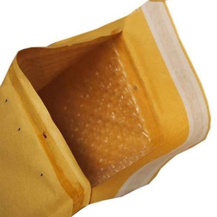 Plic Antisoc Cu Bule D14, Plic Protectie Maro Din Hartie Kraft, Inchidere Autoadeziva, 200 x 280 mm, 1 Bucata