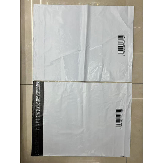 Plicuri Curierat Autoadezive, Polietilena Rezistenta 60 Microni, Fara Logo, 350 x 400 + 50 mm, Set 100 Bucati, Negru/Gri