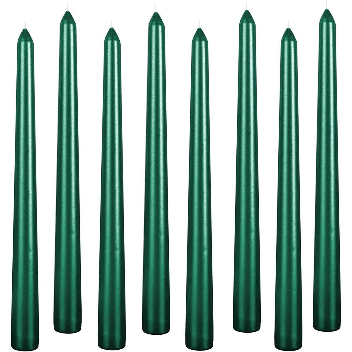 Lumânare Decorativă pentru Masă, Fără Fum, Ardere 7.5 Ore, Parafină, 2.2 x 25 cm, Verde