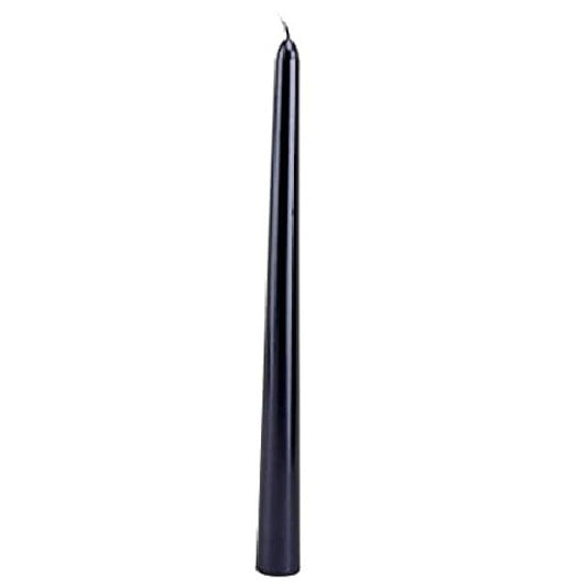 Lumanare Decorativa Pentru Masa, Model Subtire Fara Fum, Ardere 7.5 Ore, Parafina, 2.2 x 25 cm, Negru