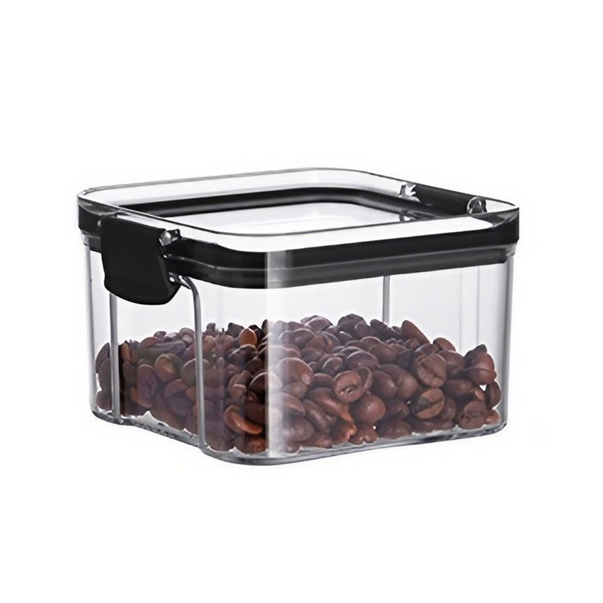 Recipient Depozitare Alimente, Inchidere Ermetica, Plastic Calitate Alimentara, 10.2 x 6.6 cm, 460 ml, Transparent