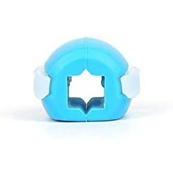 Dispozitiv Tonifiere Faciala, Antrenament Mandibula si Maxilar, Silicon Medical si Poliuretan, Include Snur si Cutie Depozitare, 40 g, Albastru