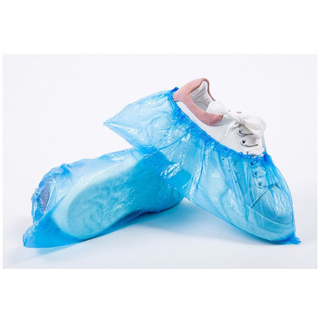 Huse Pantofi Impermeabile de Unica Folosinta, Protectie Incaltaminte Ploaie si Noroi, Marime Universala, Albastru, 100 Bucati