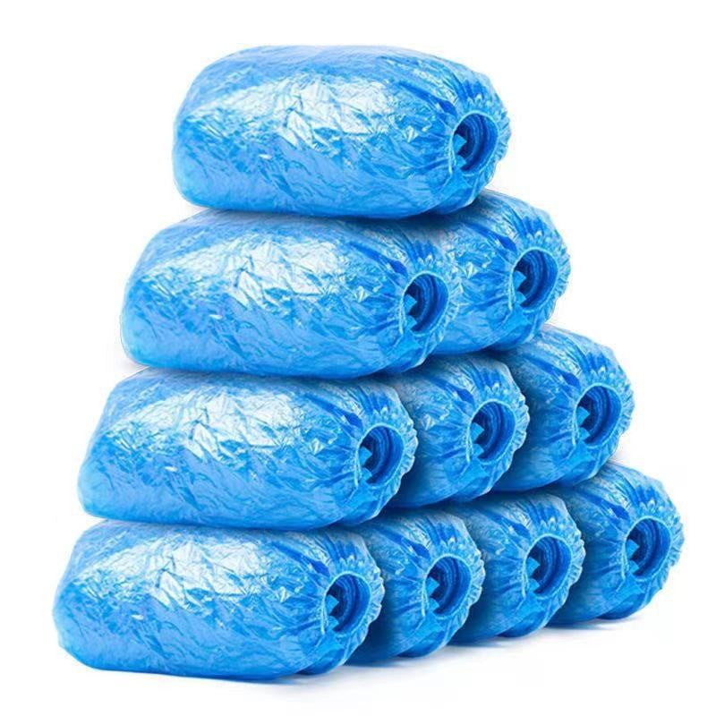 Huse Pantofi Impermeabile de Unica Folosinta, Protectie Incaltaminte Ploaie si Noroi, Marime Universala, Albastru, 100 Bucati