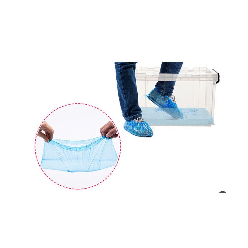 Huse Pantofi Impermeabile de Unica Folosinta, Protectie Incaltaminte Ploaie si Noroi, Marime Universala, Albastru, 100 Bucati