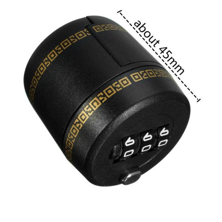 Lacat de Blocare pentru Sticle de Bauturi, Dop cu Cifru din 3 Cifre, Protectie Continut, Plastic PP, 40 x 42 x 45 mm, Negru