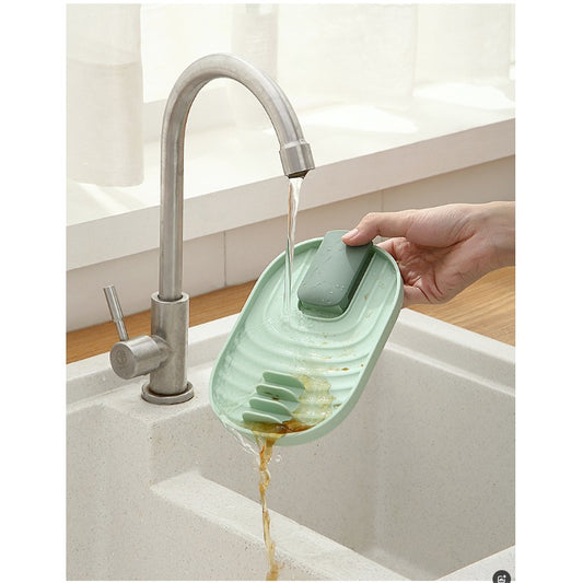 Suport Pliabil pentru Capace si Ustensile de Bucatarie, Organizator Multifunctional pentru Blat, Plastic ABS, 11.5 x 18 x 2.2 cm, Alb