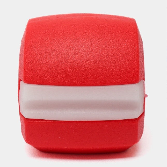 Dispozitiv Tonifiere Faciala, Antrenament Mandibula si Definire Maxilar, Silicon Medical, 40 g, Include Cutie si Snur, Rosu