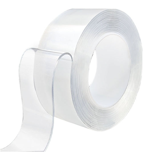 Banda Dublu Adeziva Transparenta, Tehnologie Nano Reutilizabila si Lavabila, Rezistenta la Apa, Fara Urme, Silicon, 20mm x 1mm x 3m