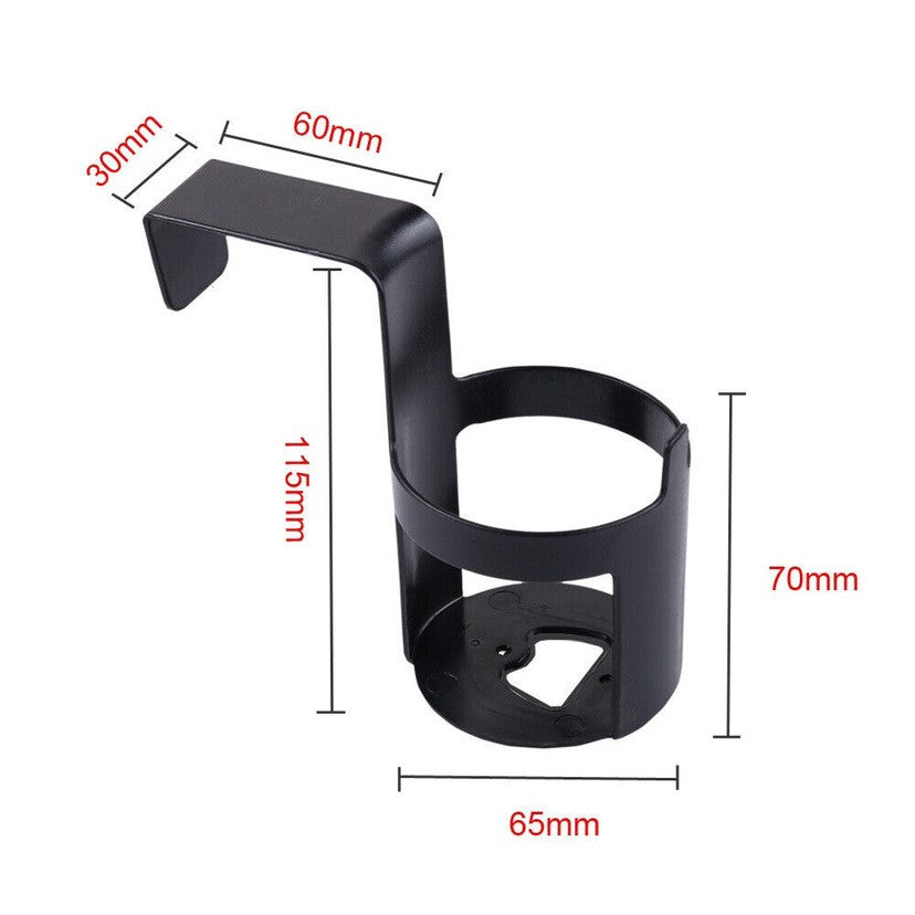 Suport Pahar pentru Masina, Adaptor Universal pentru Bauturi, Suprafata Anti-Alunecare, Plastic ABS, 11.5 x 6.5 x 6.5 cm, Negru