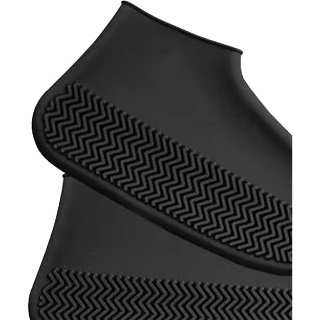 Huse Incaltaminte Impermeabile, Protectie Pantofi Ploae si Noroi, Latex Elastic Antiderapant, Marime M 34-40, Negru