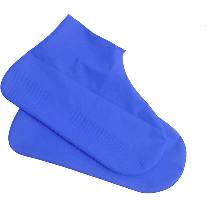 Huse Incaltaminte Impermeabile, Protectie Pantofi Ploaie si Noroi, Antiderapante, Latex Elastic Ecologic, Marime M 34-40, Albastru