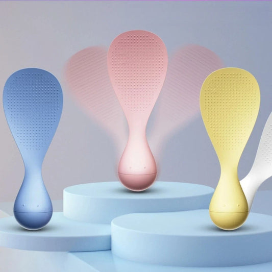Lingura de Orez Termorezistenta, Baza Antialunecare si Design Ergonomic, Material Calitate Alimentara, Alb