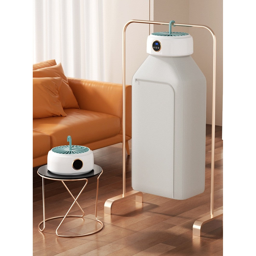 Uscator de Rufe Electric, Portabil si Pliabil, Sistem Uscare Rapida 3D, Temporizator 1-8 Ore, 600W, 26.5 x 11 cm, Alb Laptos