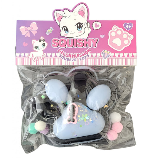 Jucarie Antistres Squishy Model Labuta de Pisica, Textura Moale cu Revenire Lenta, Material Elastic Lavabil, Ambalaj Transparent, 200g, 12.5 x 10.5 cm, Model 12