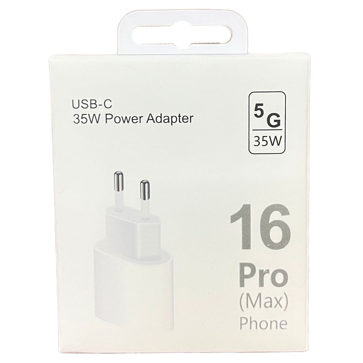 Incarcator Retea Super Fast Charge Compatibil Apple, Adaptor Alimentare 35W, Port Dual USB-C, Tehnologie Incarcare Rapida, Fara Cablu, Alb