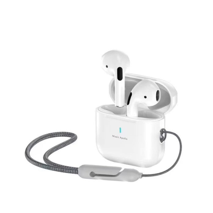 Casti Wireless Apollo T14, Bluetooth 5.3, Anulare Zgomot ANC, True Wireless Stereo, Sunet HiFi, Control Atingere, Rezistenta Apa IP7, Carcasa Incarcare 400 mAh, Afisaj LED, Alb