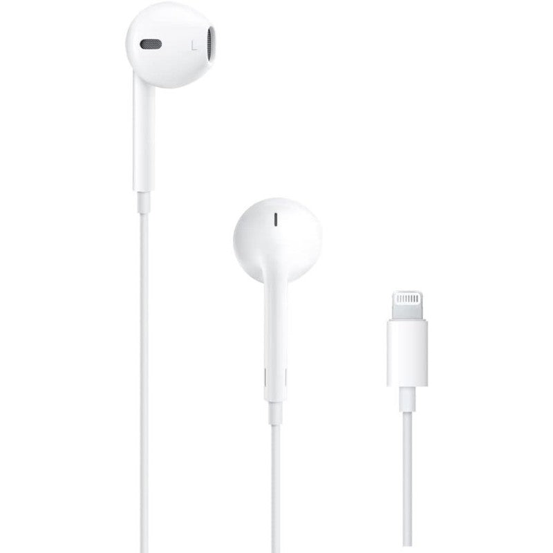 Casti Audio In-Ear cu Conector Lightning, Casti cu Microfon si Telecomanda, Control Volum, Design Ergonomic, Compatibile iPhone 14/13/12/11/X/8/7, Alb