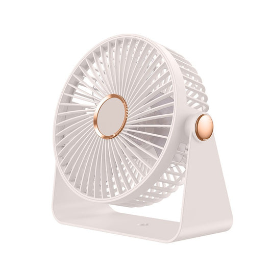 Ventilator Portabil 2 in 1 de Masa si Perete, 5 Trepte de Viteza, Silențios, Incarcare USB Type-C, Acumulator 1200 mAh, 17.5 x 17 x 7.6 cm, Alb