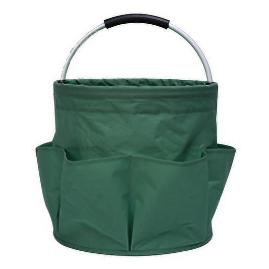 Cos Universal Pliabil pentru Scule și Picnic, Geantă Portabilă cu Buzunare Exterioare, Material Oxford 600D, 17L, 28 x 28 x 28 cm, Verde