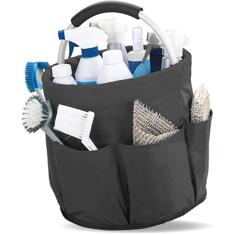 Geanta Cos Universal pentru Scule si Picnic, Organizator Pliabil cu Buzunare Exterioare si Maner Metalic, Material Oxford 600D Rezistent, 17L, 28 x 28 x 28 cm, Negru
