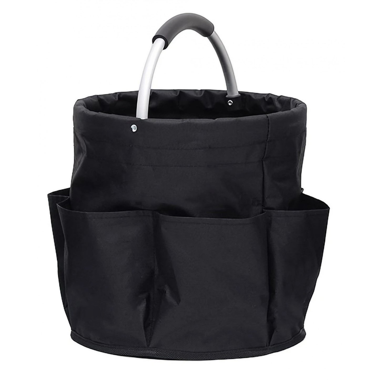 Geanta Cos Universal pentru Scule si Picnic, Organizator Pliabil cu Buzunare Exterioare si Maner Metalic, Material Oxford 600D Rezistent, 17L, 28 x 28 x 28 cm, Negru