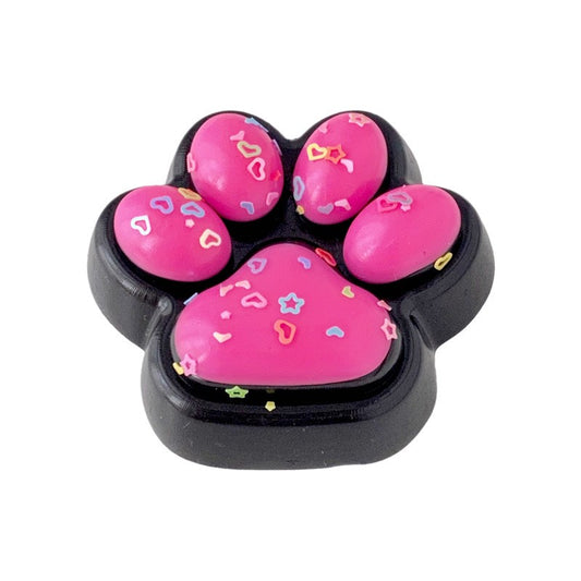 Jucarie Antistres Squishy Model Labuta de Pisica, Revenire Lenta pentru Relaxare si Senzorial, Silicon Moale, 6.8x6.2 cm, 55g, Roz Inchis