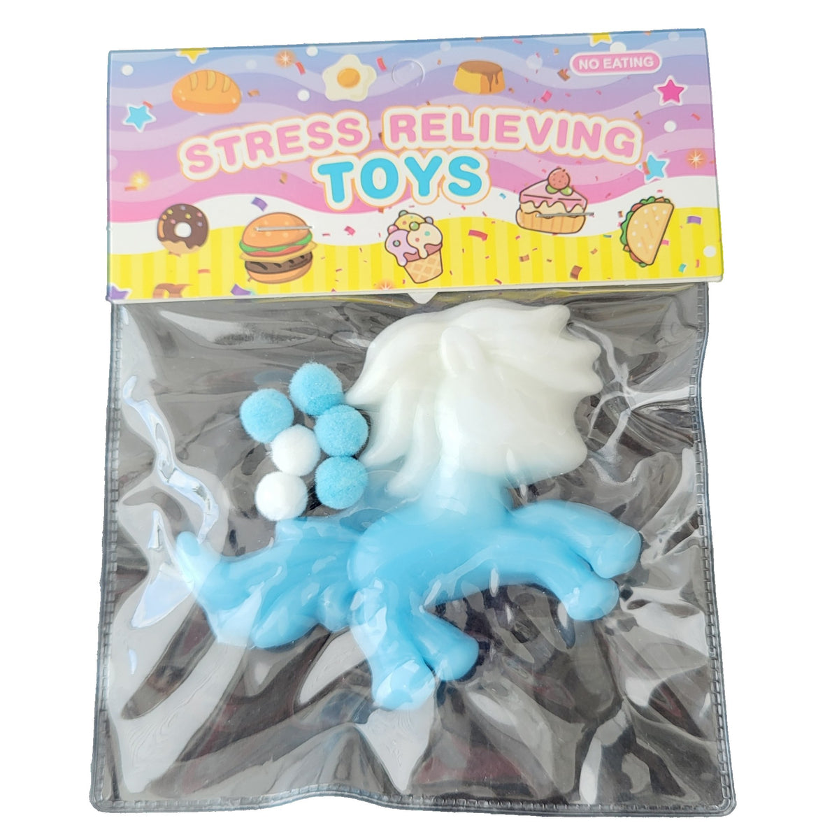Jucarie Antistres Squishy, Model Unicorn cu Revenire Lenta, Squeeze Pinch Family, Spuma Poliuretanica, Multicolor, 1 Bucata